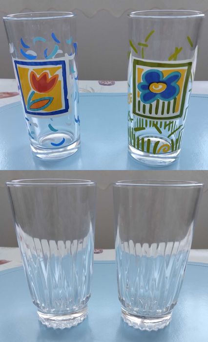 Чаши-стъкло (бира,ракия,вода),сервизи