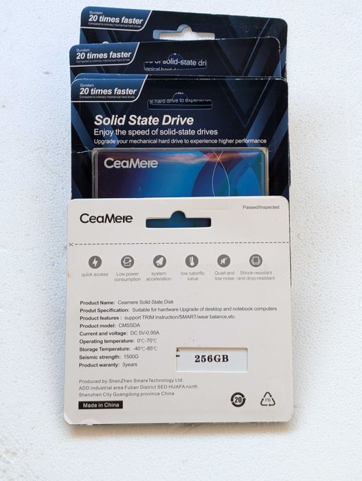 SSD 256GB SATA-III 2.5 inch Nou