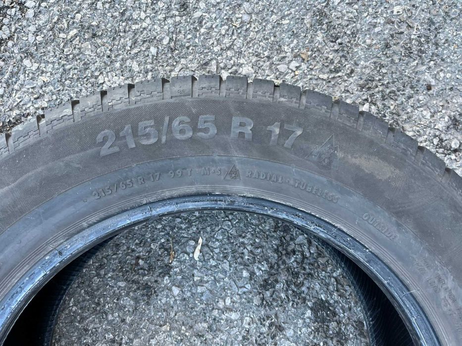 .зимни Гуми CONTINENTAL 215/60/17 с ДОТ 17/2017г