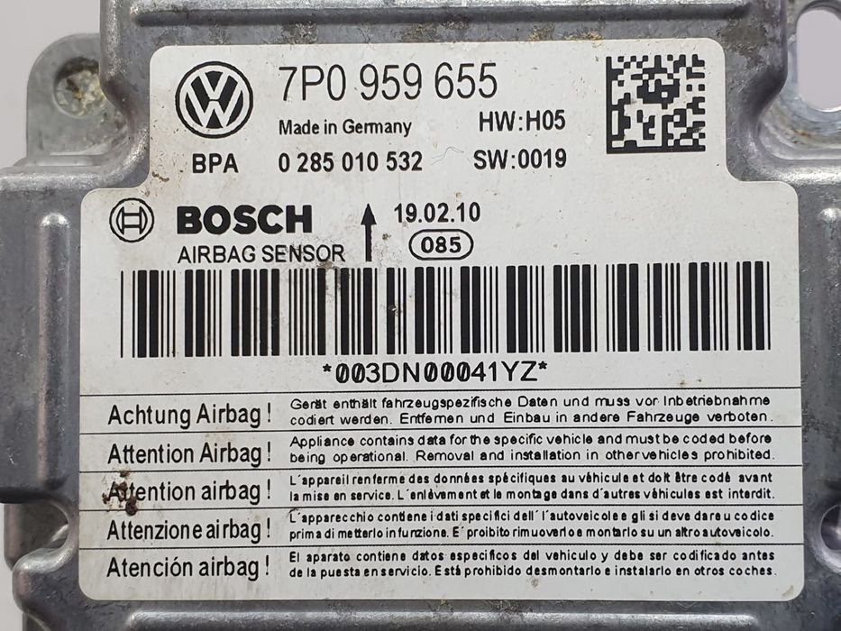 Calculator airbag 7p0959655 Volkswagen Touareg 2 (7P) (2010 - 2014) 3.0 tdi CASA