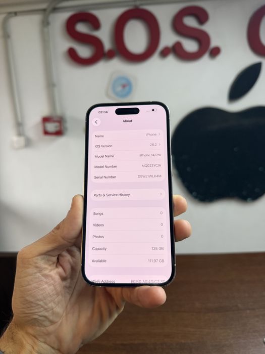 Vand Iphone 14 Pro 128Gb white