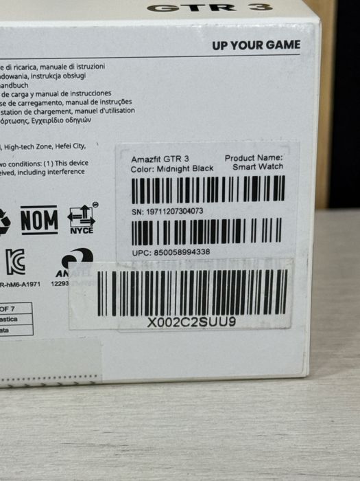 Smartwatch Amazfit GTR 3 Black sigilat !