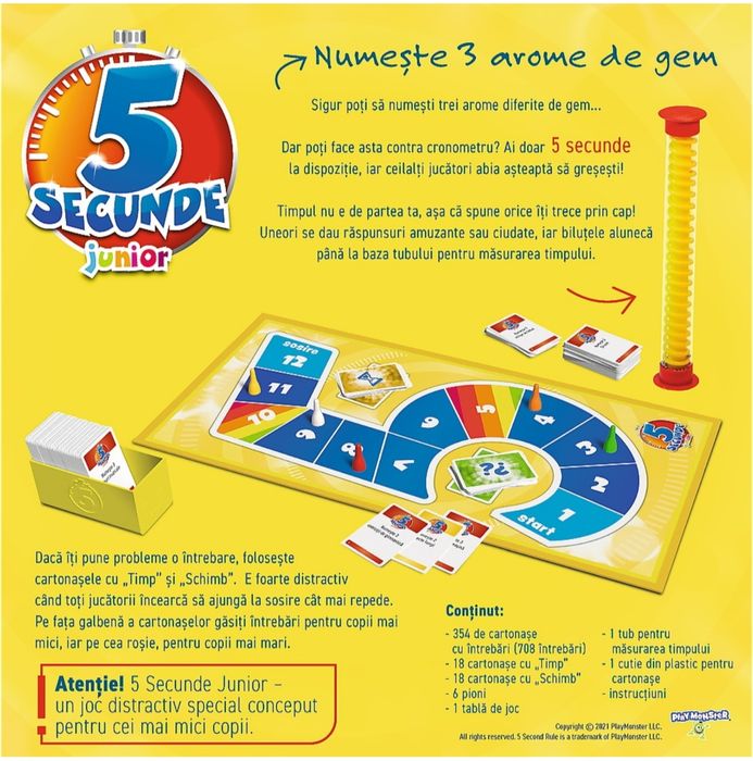 Vând joc copii "5 Secunde", vârstă  6-9 ani