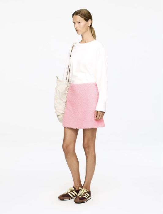 Arket fusta lana pentru primavara roz