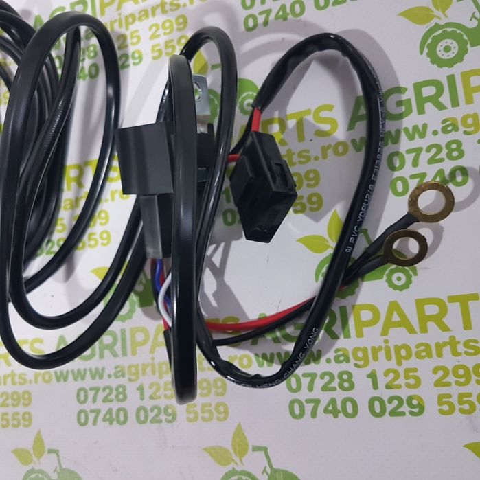 Cablaj cu buton releu si siguranta pentru proiectoare DC 12V