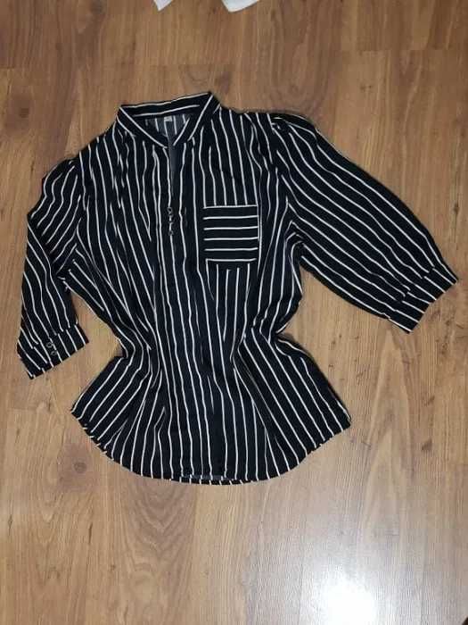 Bluza/Camasa dungi alb/negru,mar 42,stare perfecta