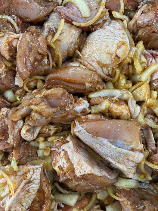 Шашлык из утки и курицы