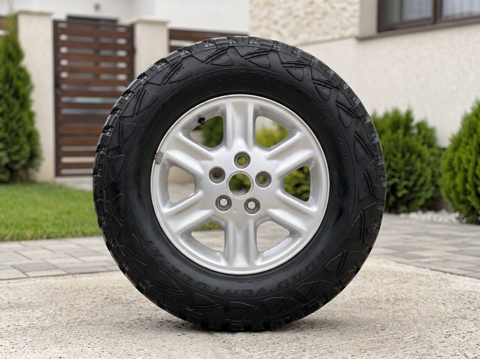 Set 4x Roti Aliaj  15” Offroad (cauciucuri + jante)  // 5x 114,3 - Freelander // 195/ r15- DOT 2023 // (Duster , Qashqai, Tucson, Santa Fe , Rav 4)