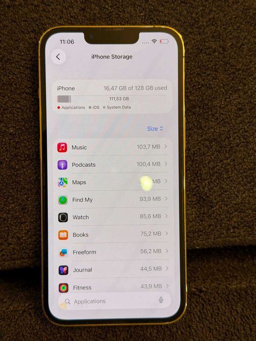 Айфон 13 про, златен, 128 gb