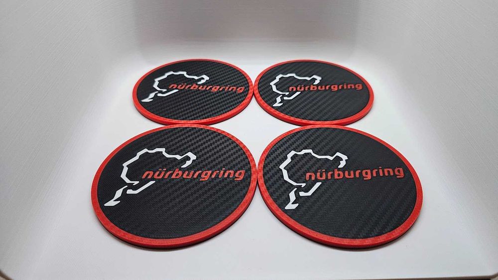 Set 4 coastere pentru pahare Racing Nurburgring Nordschleife