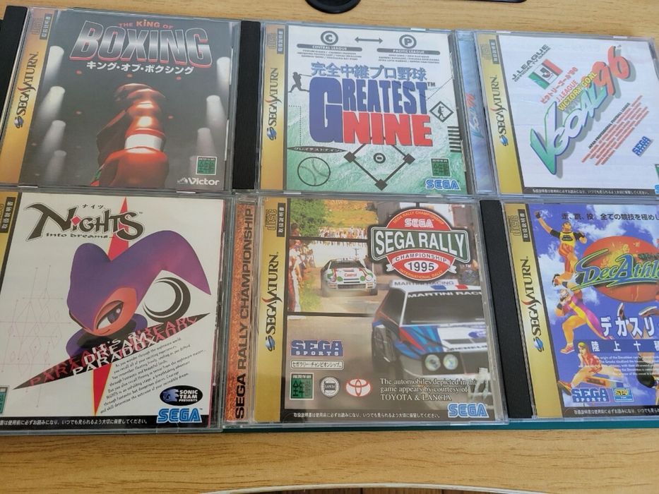Sega Saturn + 6 дисков с играми
