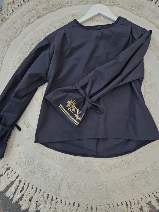 Дамска черна елегантна риза