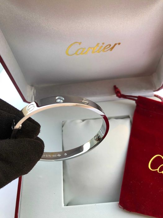 Brățară Cartier LOVE 19 cm White Gold 750 Diamond