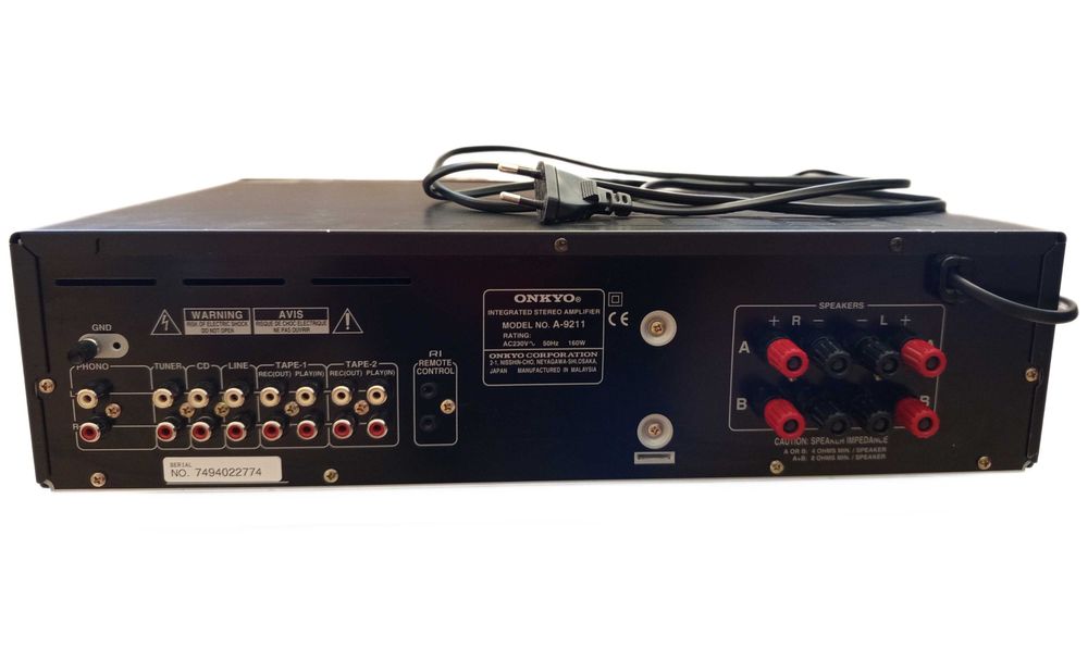 Усилвател Onkyo A-9211 Stereo Integrated Amplifier HiFi – Черен