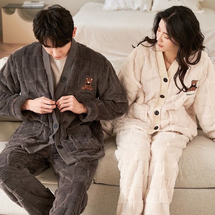 Флисовый костюм пижама теплая