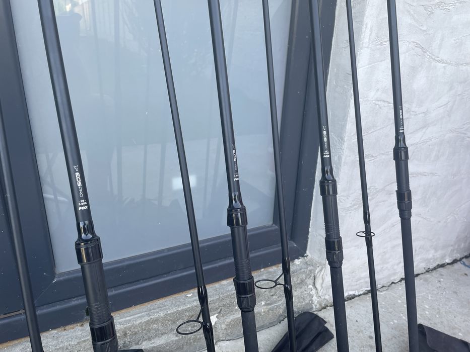 Set 4 lansete crap fox EOS pro 3.90 m noi folosite câteva partide