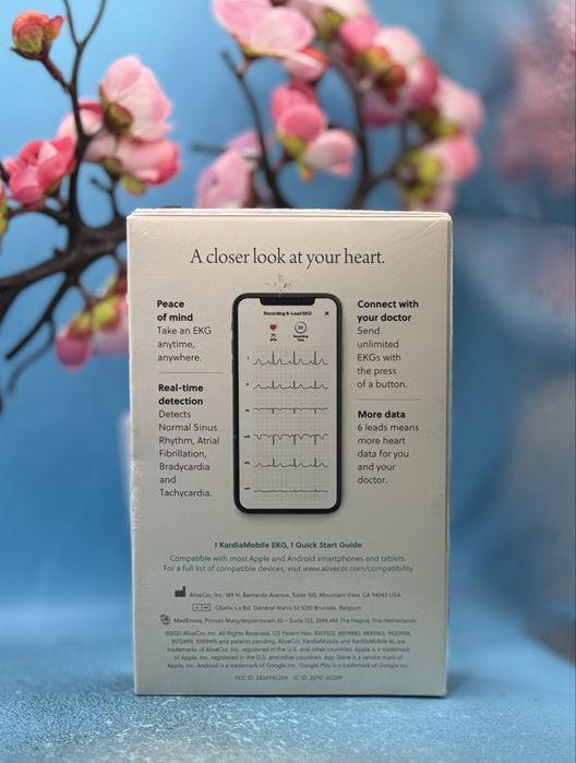 НОВО!!! Мобилен 6-канален ЕКГ апарат AliveCor KardiaMobile 6L