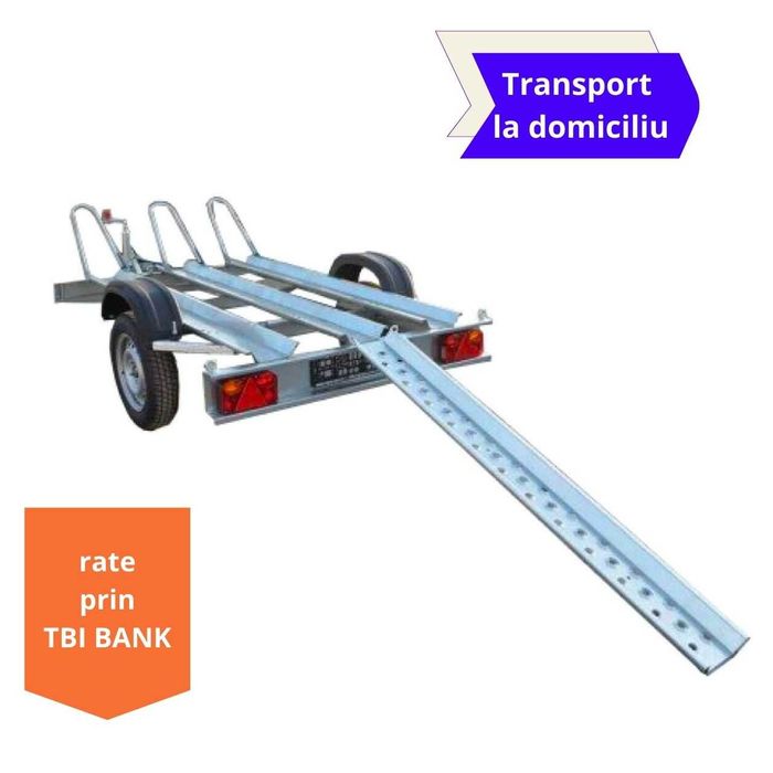 Remorca Moto  750 kg 3 Motociclete 210x115cm