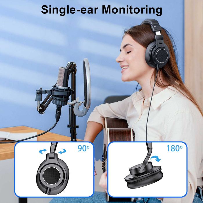 New Bee
Наушники студийные NewBee DH81, с драйверами, DJ-наушники,