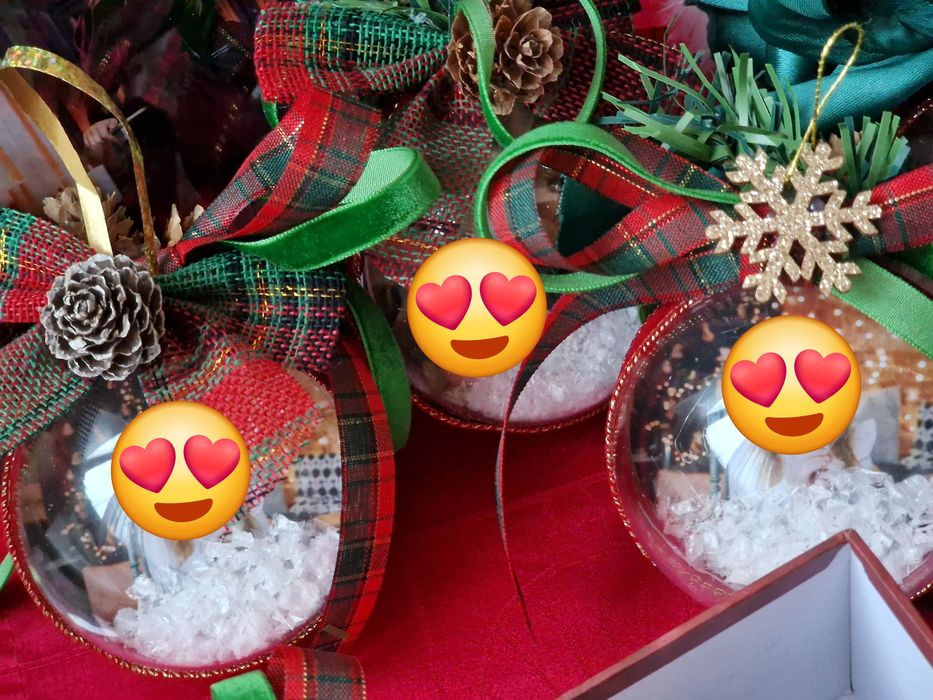 Коледни топки със снимка