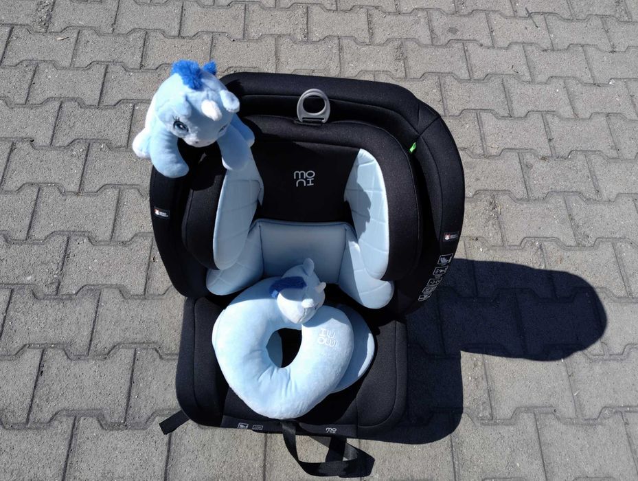 MONI Стол за кола I-SIZE I-SAFE ISOFIX (76-150 см) син