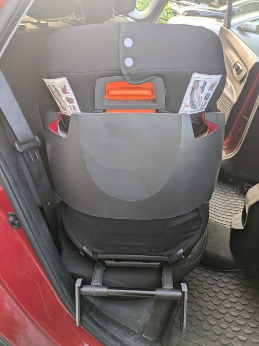 Cybex scaun auto iso fix negru si albastru