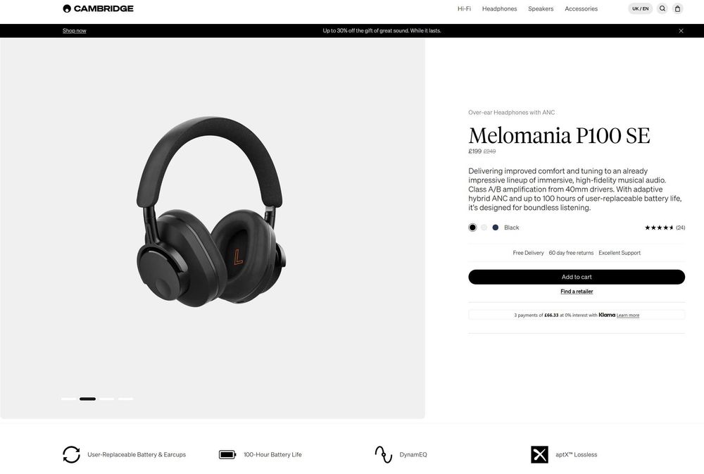 Casti Cambridge Melomania Audio P100SE