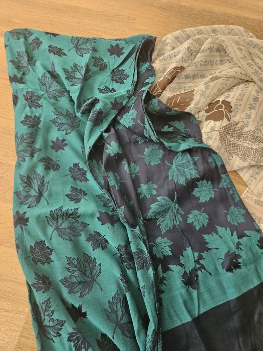 Флорална блуза туника риза лятна на цветя с дантела асиметричен ръкав