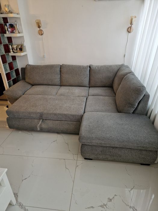 Colțar extensibil cu lada depozitare
