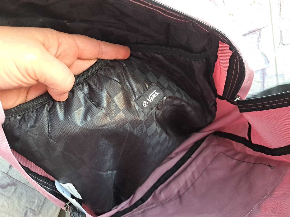 раница VANS-розова,текстилна чанта,ванс
