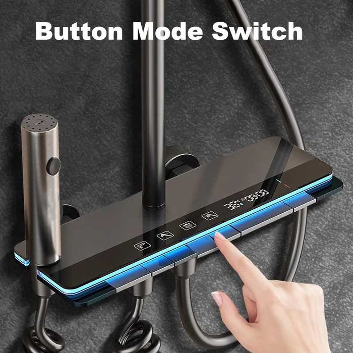 Модерен интелигентен душ с дисплей и LED подсветка D52