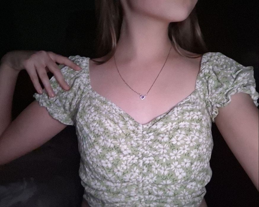 Топ с цветочным принтом