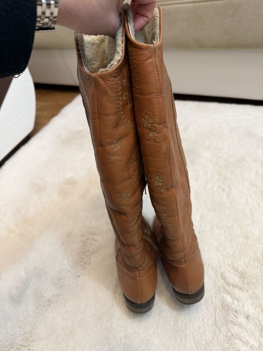 Cizme lungi piele naturala