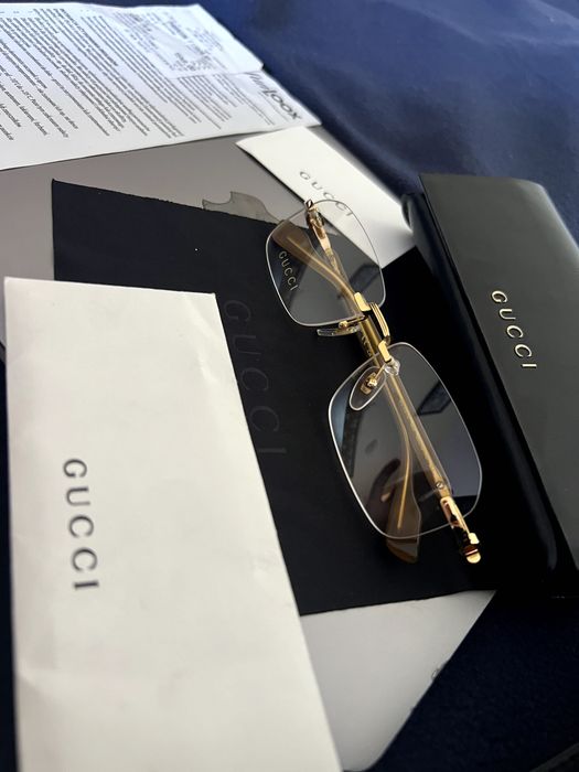 GUCCI GG1221O 006 GOLD с прозрачни стъкла