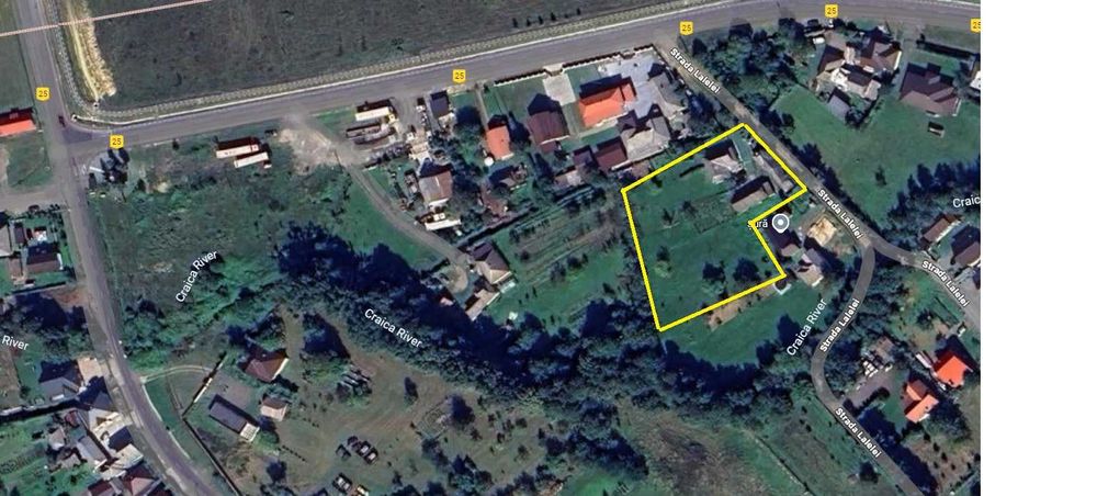 Vând teren 3.800 mp + gospodărie, toate utilitățile, Satu Nou de Sus