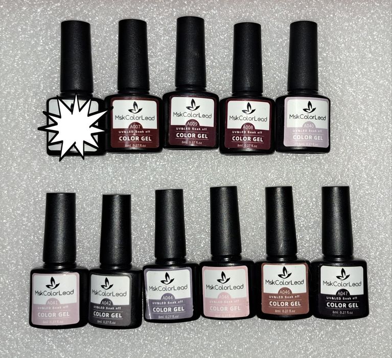 Oje semipermanente pentru lampa diverse culori - 5 lei