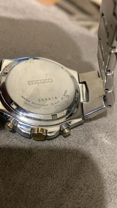 Vintage classic Japan quartz Men's Wristwatch Seiko Chronograph 7T62