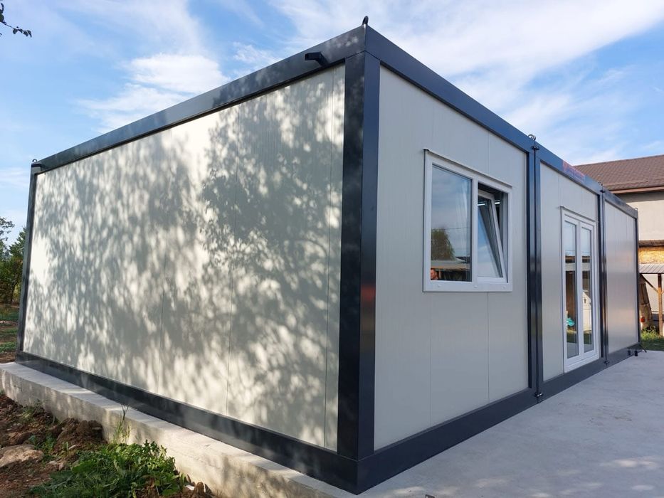 Casa de locuit casa modulara pe structura metalica la cheie cu baie