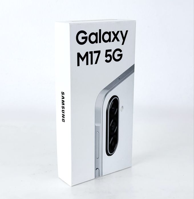 НОВ! Samsung Galaxy M17 5G 128GB 6RAM Silver 2г. Гаранция!