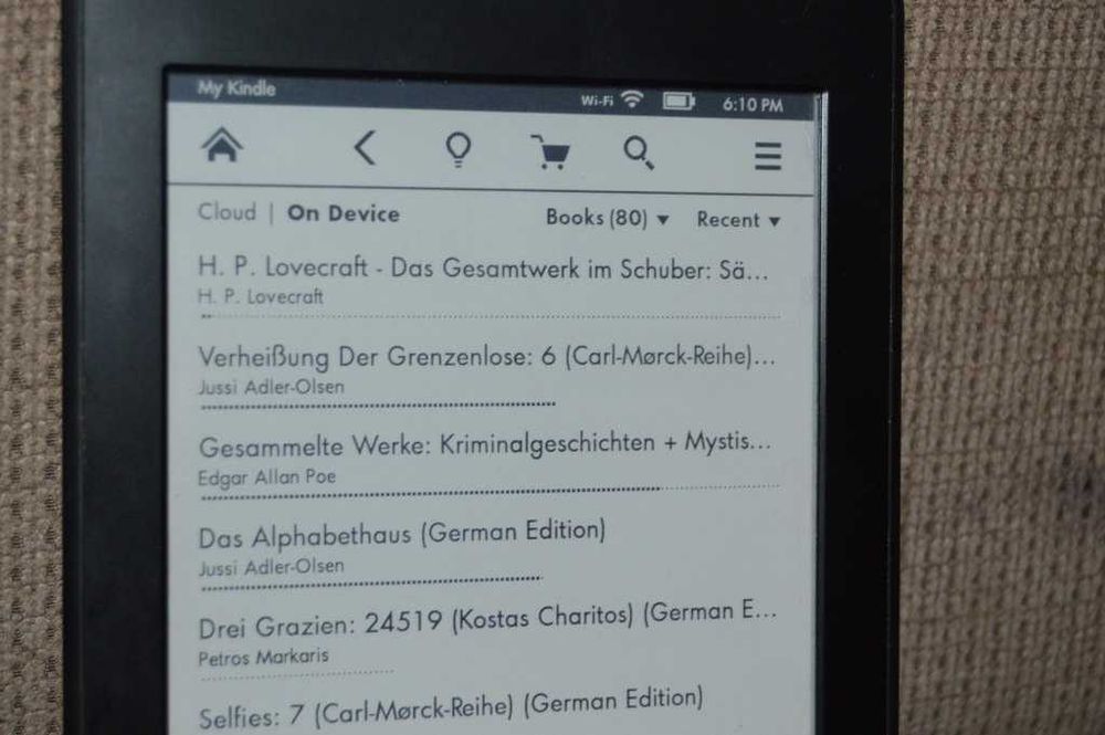 E-book reader Kindle Paperwhite 1 model EY21 – Iluminat, Wi-Fi, Touchscreen, Stare Foarte Bună