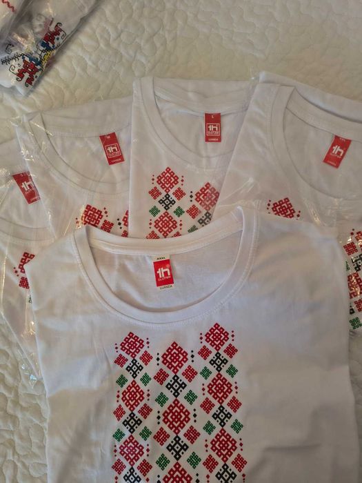 Ново! Тениски с принт.Народни мотиви 15 лв