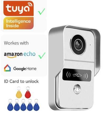 СМАРТ Видеодомофон-контрол на достъп - ТUYA - ALEXA - GOOGLE ASSISTANT