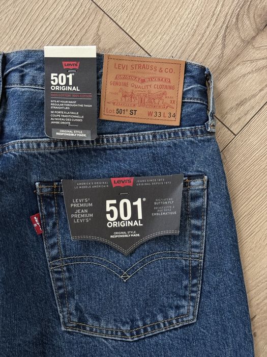 Blugi LEVIS 501 ST Albastru Barbati | Marime 33 x 34 (Talie 85 cm)