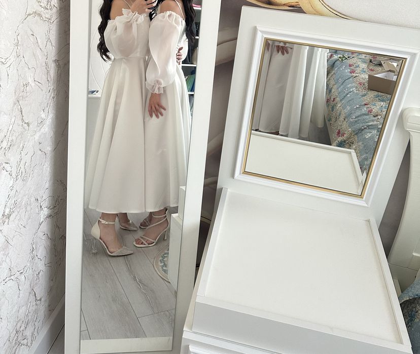 белое платье,