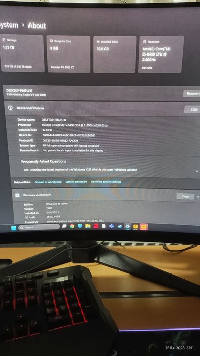 Unitate gaming MSI Aegis 3