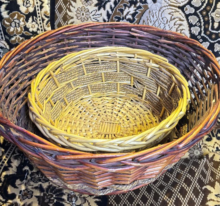 Корзины плетёные декоративные