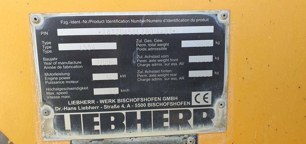 Liebherr L554 2Plus2 încărcător frontal