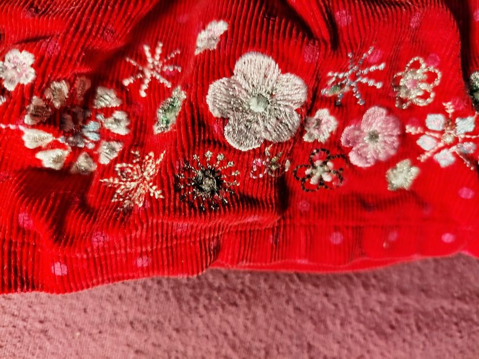 Set fustita velur si bolero catifea pt fetite 3-4 ani