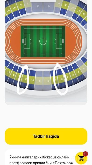 Paxtakor va Al nasr oyniga chipta