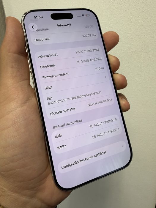 Iphone 16 Pro 128Gb impecabil